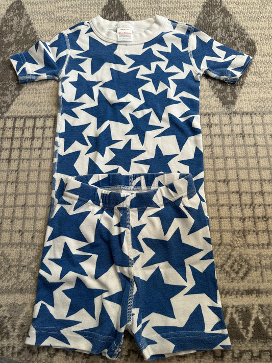 #162 Hanna Andersson Blue Star PJs 4t