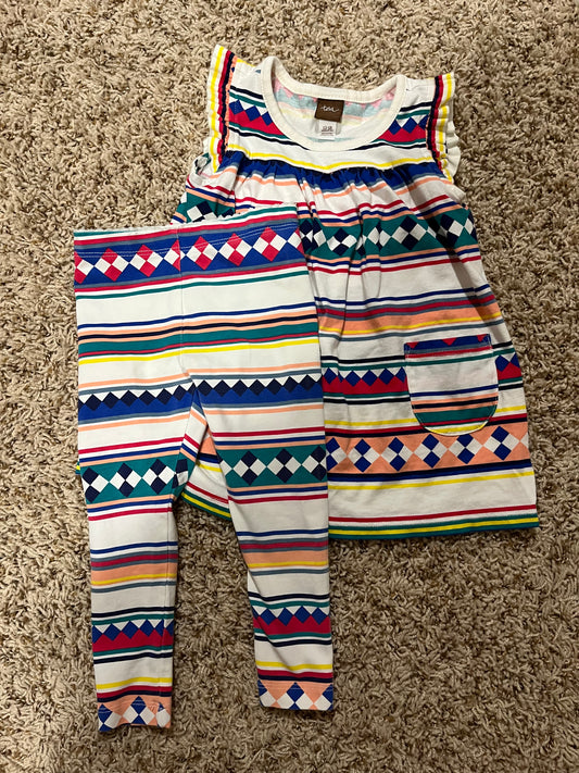 Seller 73A: EUC Tea Collection Aztec Pattern Set - 12-18M