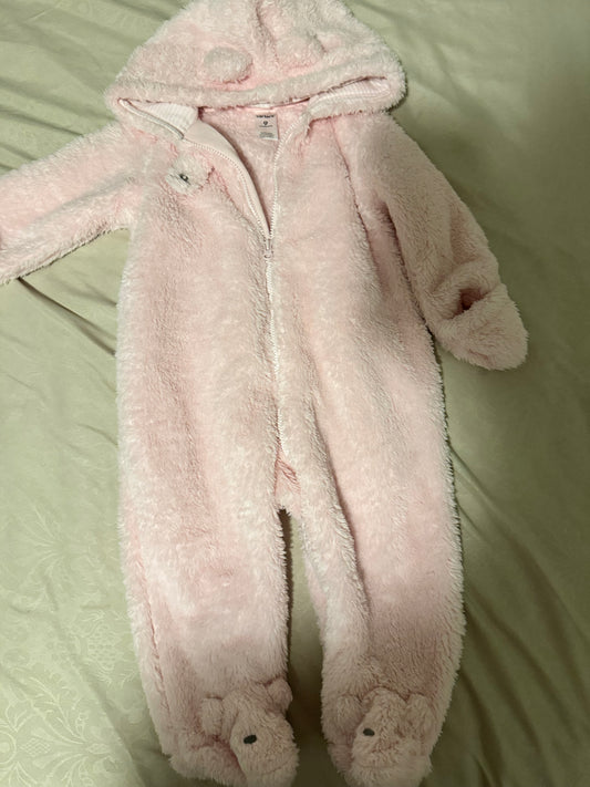 #55 carters baby girl winter suit size 9m