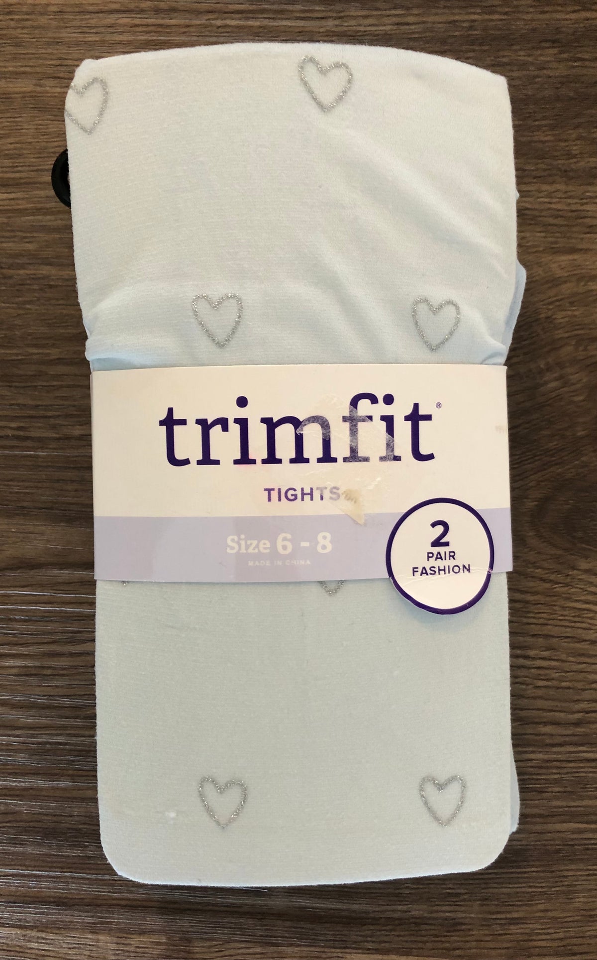 #137 NWT Girls tights size 6-8 (2 pair)