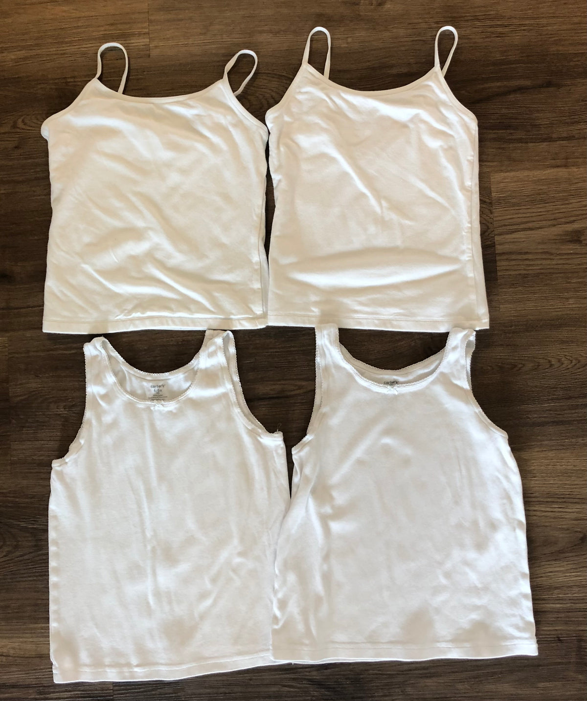 #137 Girls undershirt bundle (Carters size 6/6x, Gap size small)