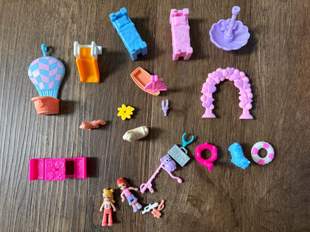 #126 Polly Pocket Pajama Party Llama Party Playset