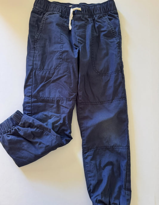 # 92 boys 6/7 flannel lined navy blue long pants
