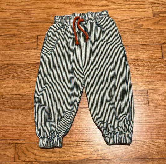2-3 Boys Fin and Vince Organic Cotton Pants Striped