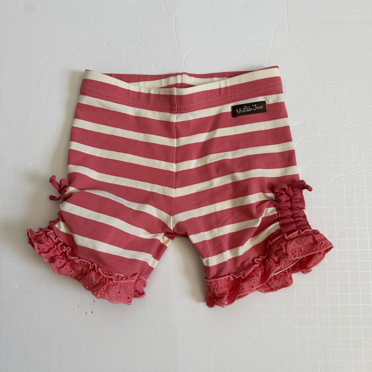 #162 Matilda Jane Striped Shorts Size 6