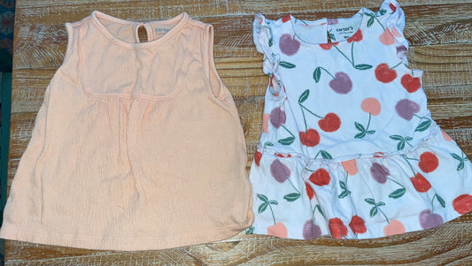 Seller #3 Carter's Sleeveless Girls Tops 18 mos (set of 2)