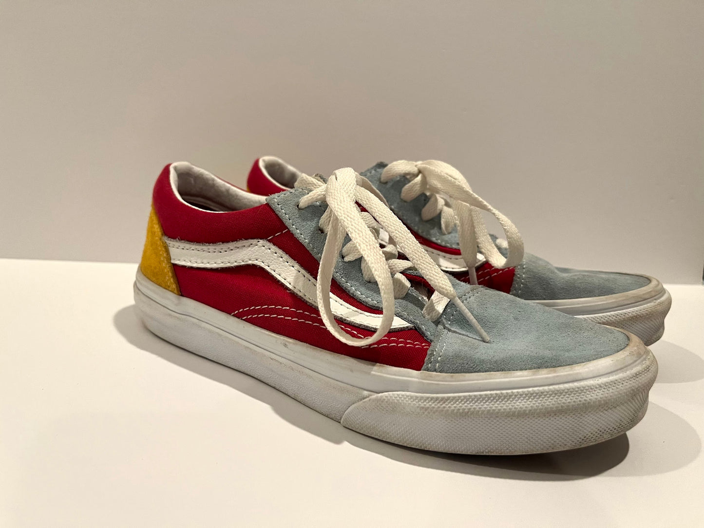 Seller #60 Vans Old Skool color block sneackers Girls Size 3.5 big kids