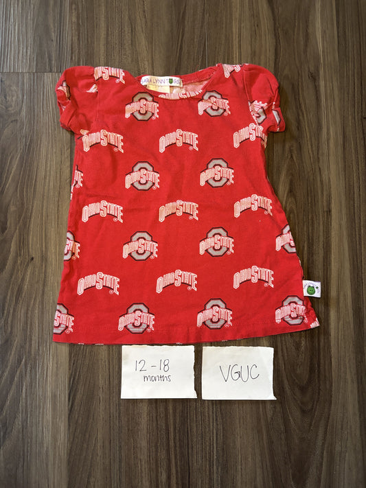 #138 - 12-18 Mo - VGUC Ohio State Red Tshirt - PU 45236