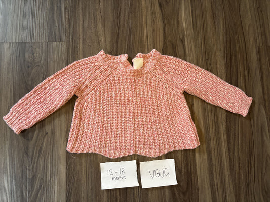 #138 - 12-18 Mo - VGUC Pink Sweater - PU 45236