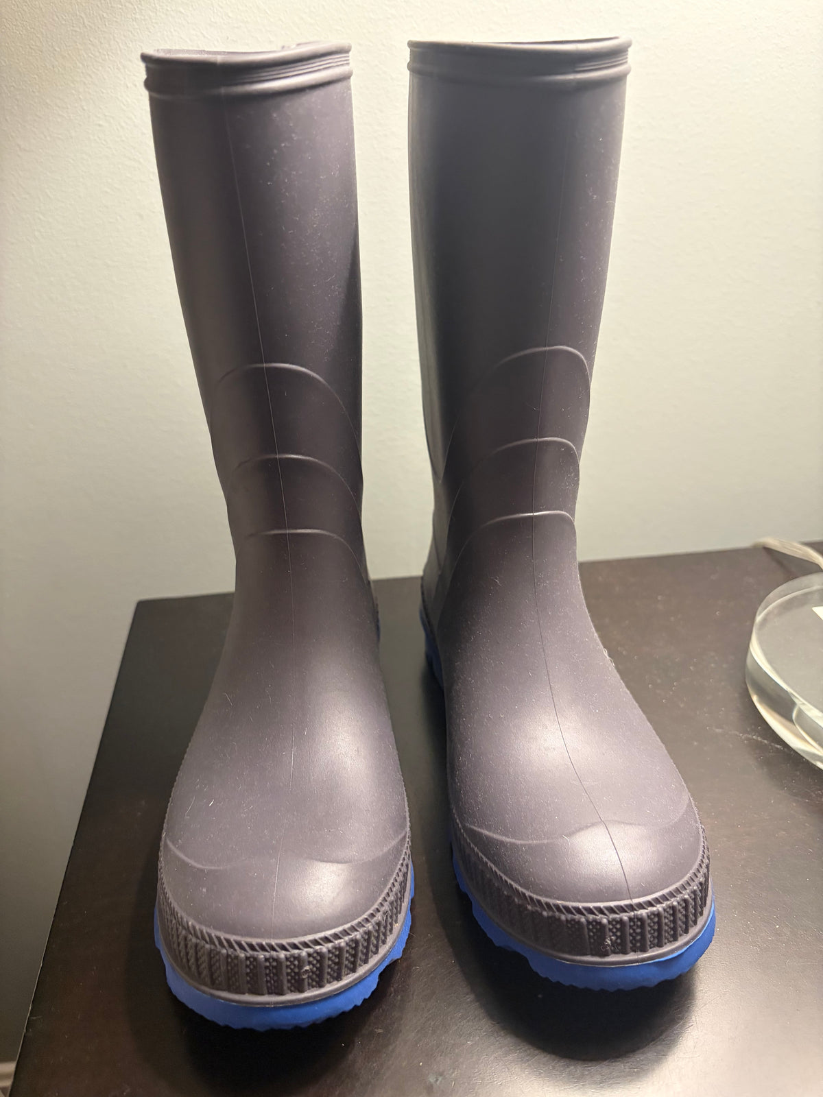 #30 Girls Kamik Grey/blue rainboot, size 2