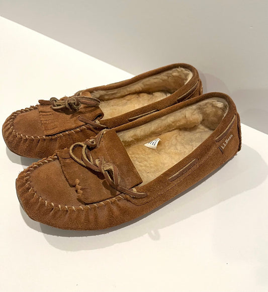 Seller #60 LL Bean Wicked Good Suede Moccasins Size 8