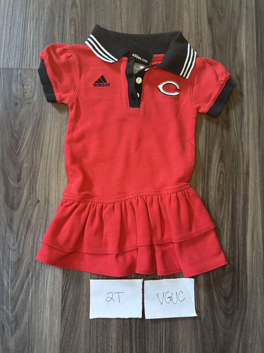 #138 - 2T - VGUC Adidas - Cincinnati Reds Dress - PU 45236