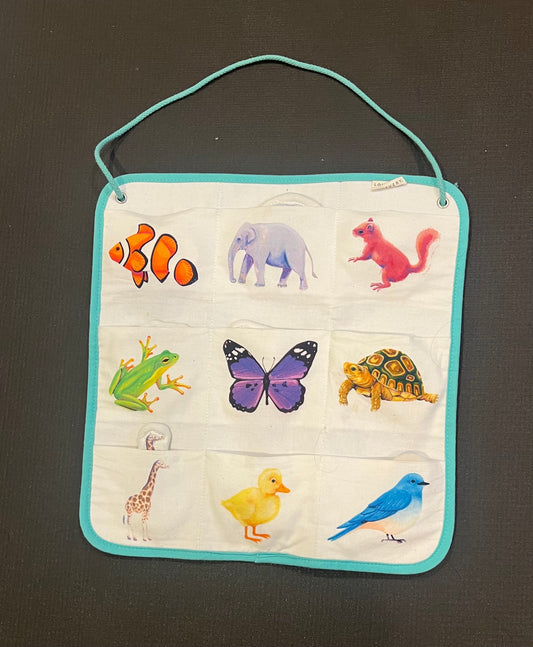 Lovevery Quilted Critter Pockets from Realist play kit (19-21mo)