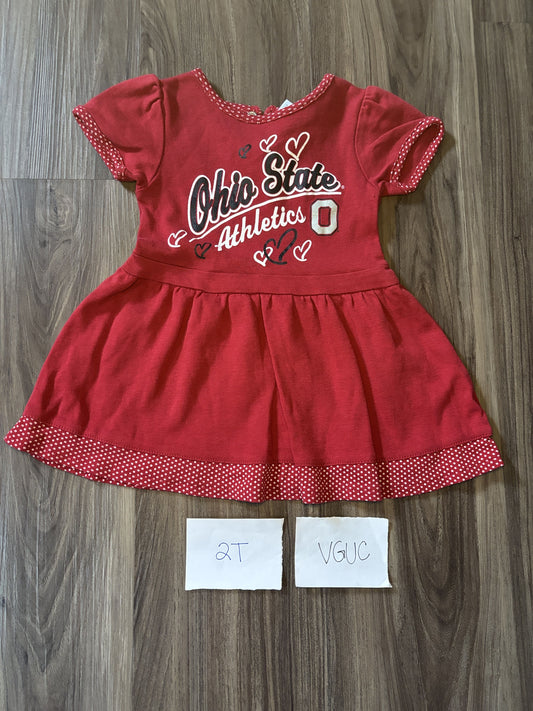 #138 - 2T - VGUC Ohio State Dress - PU 45236