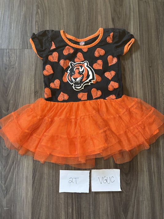 #138 - 2T - VGUC Bengals Dress - PU 45236