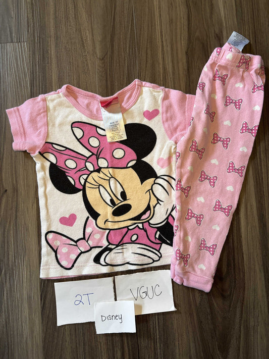 #138 - 2T - VGUC Disney - Minnie Mouse PJs - PU 45236