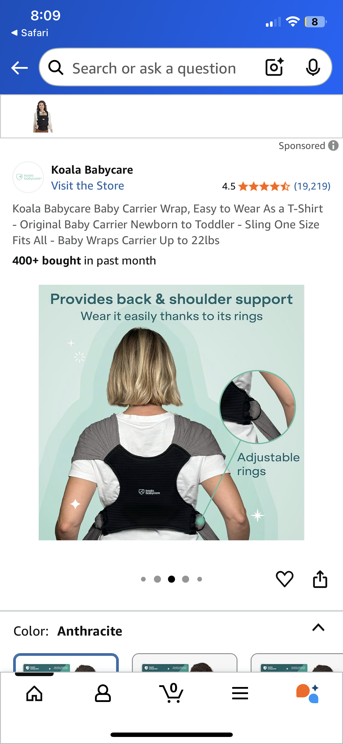 #3 Koala babycare baby carrier, wrap style