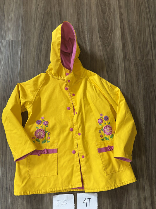 #138 - 4T - EUC Yellow Rain Jacket - PU 45236