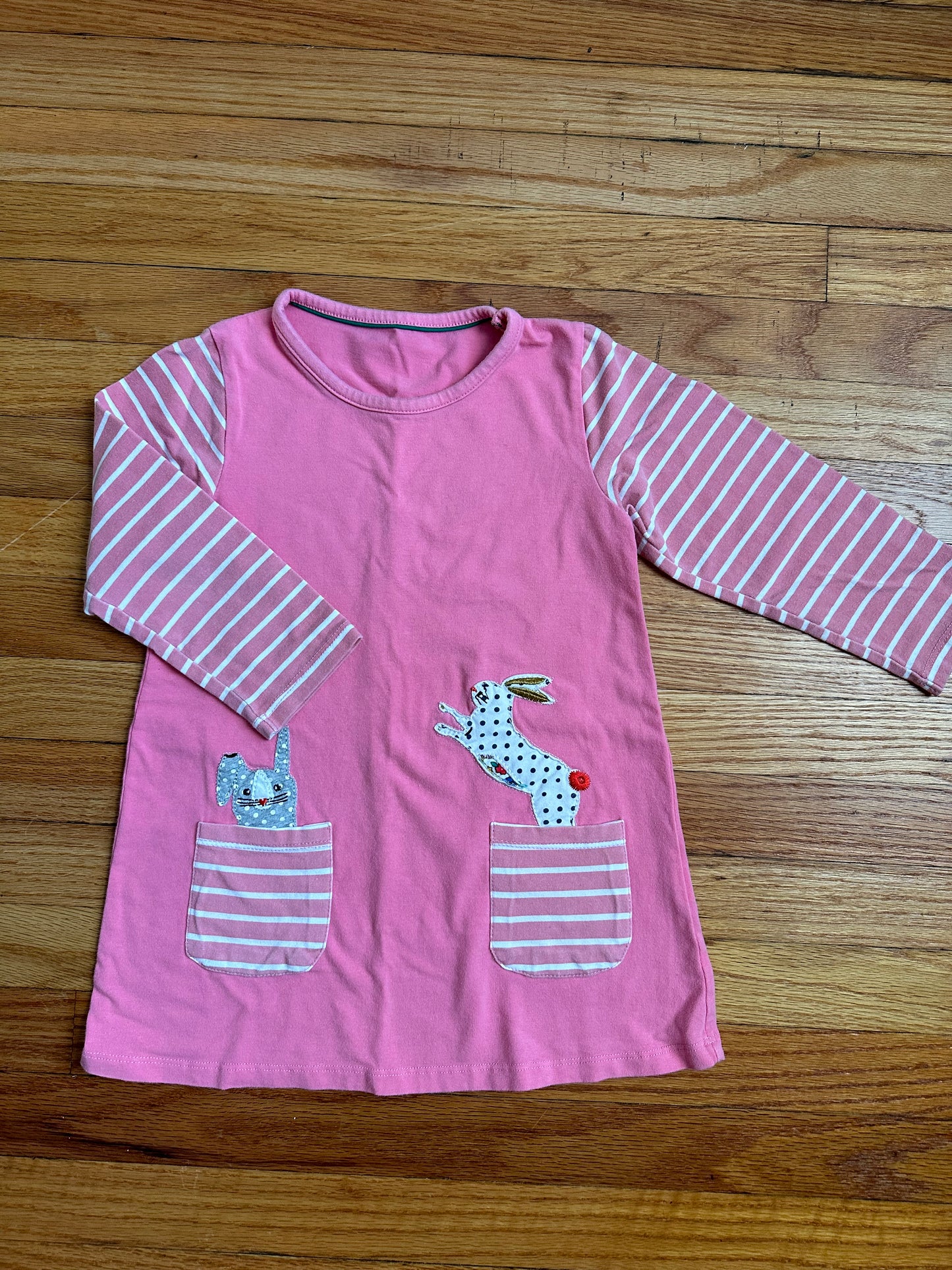 Faux Boden Bunny Top, Pink, Girls 3-4T