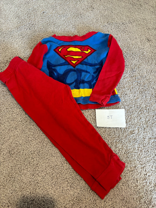 #98B - 3T - Superman 2 Piece PJs