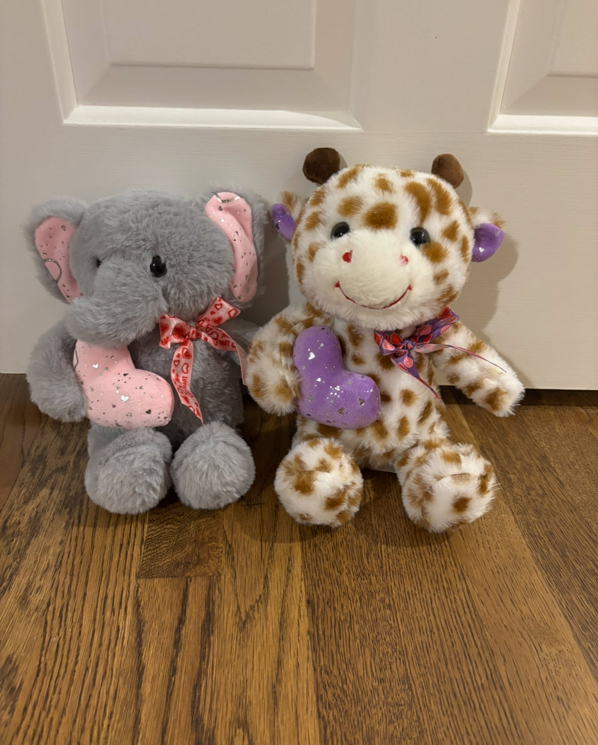 Seller #195 - Pair of Stuffed Animals - Giraffe and Elephant - New Without Tags