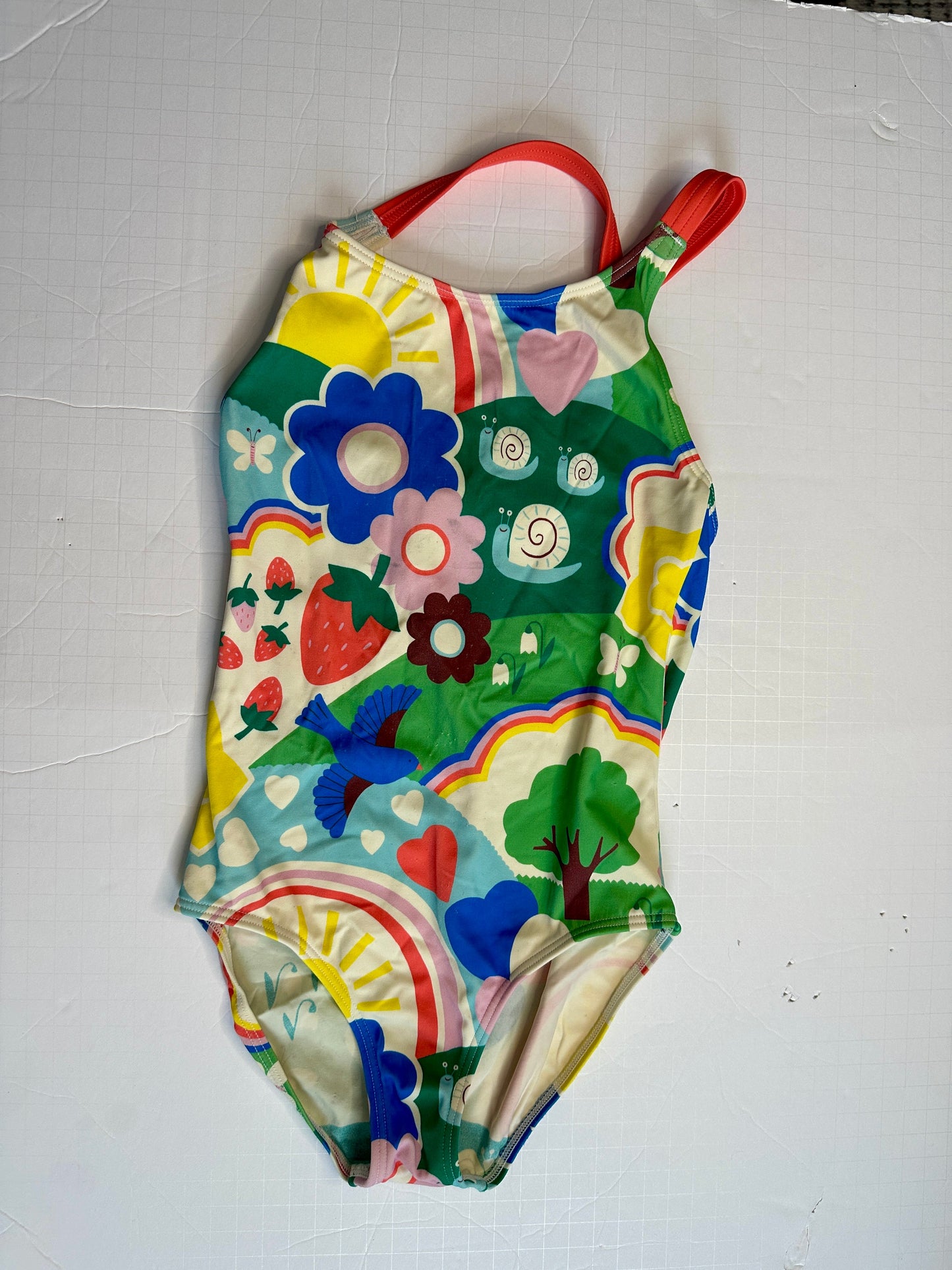 #162 Mini Boden Swimsuit 6-7