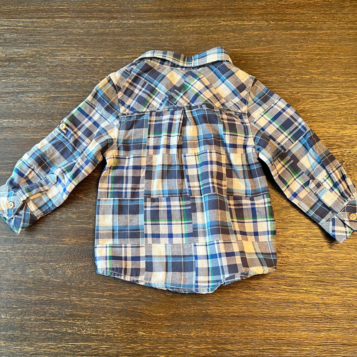 #5 NWT Genuine Kids by Osh Kosh Plaid Button Down Shirt, Boys 18 months