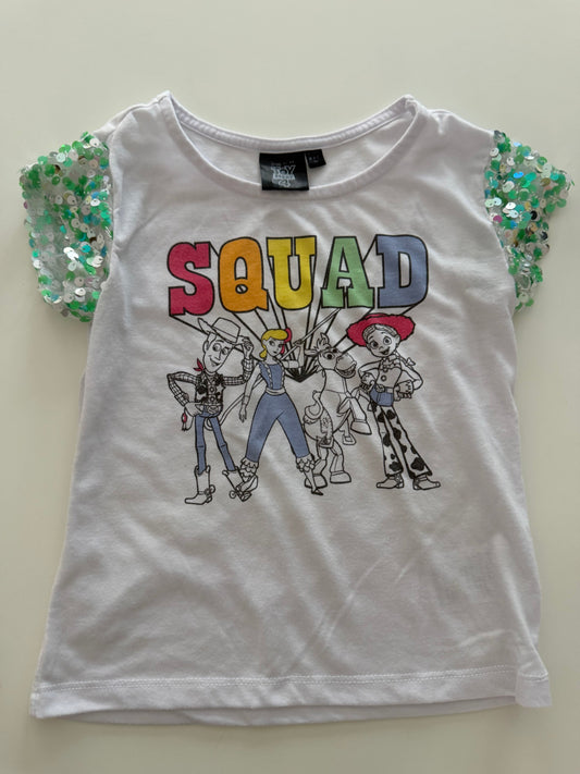 #117, Girls 5T, Disney Toy Story T-Shirt, GUC