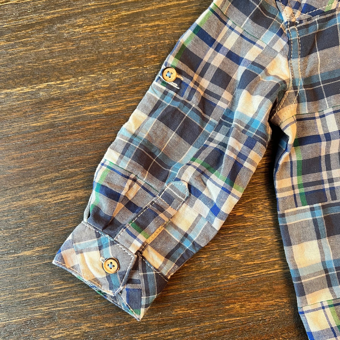 #5 NWT Genuine Kids by Osh Kosh Plaid Button Down Shirt, Boys 18 months