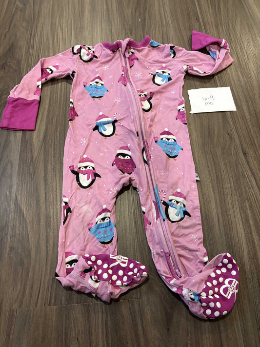 #138 - 6-9 Mo Bums & Roses (Bamboo) Penguin Zippy VGUC
