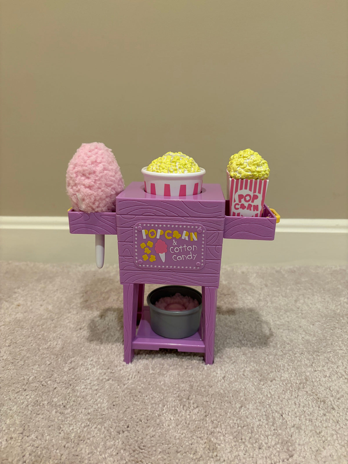 #125 American Girl Doll Wellie Wishers Popcorn and Cotton Candy Stand
