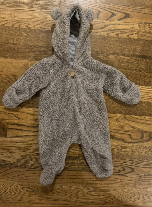 Seller #195 - *REDUCED* Carter’s Brown Hooded Coverall Bunting Suit - Size Newborn