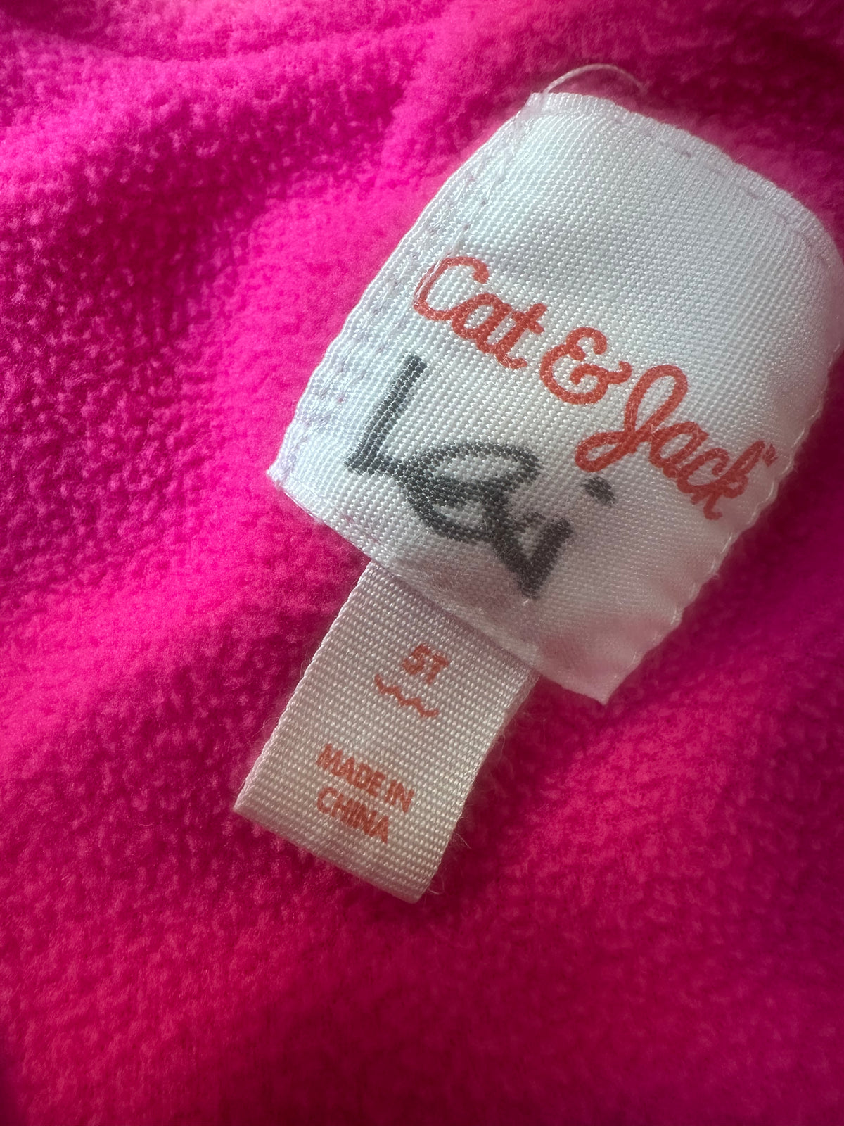 #104 girl pink snow bib Cat & Jack size 5T, name on tag