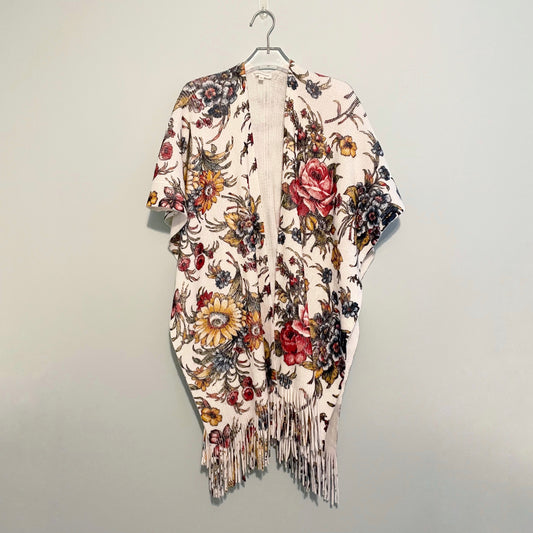 #118 | One Size | Anthropologie Women's Floral Shawl Cardigan