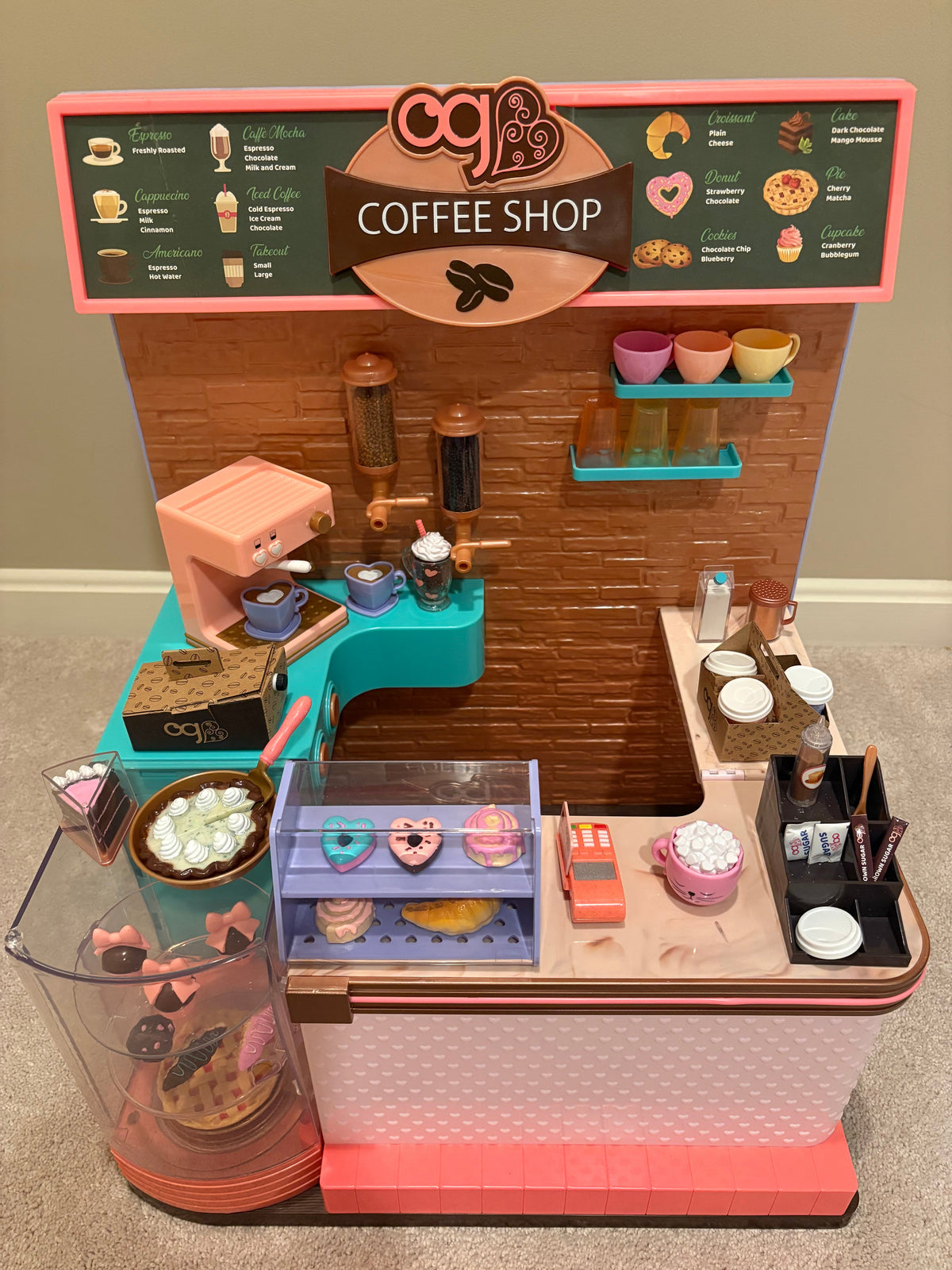 #125 Our Generation Doll Coffee Shop