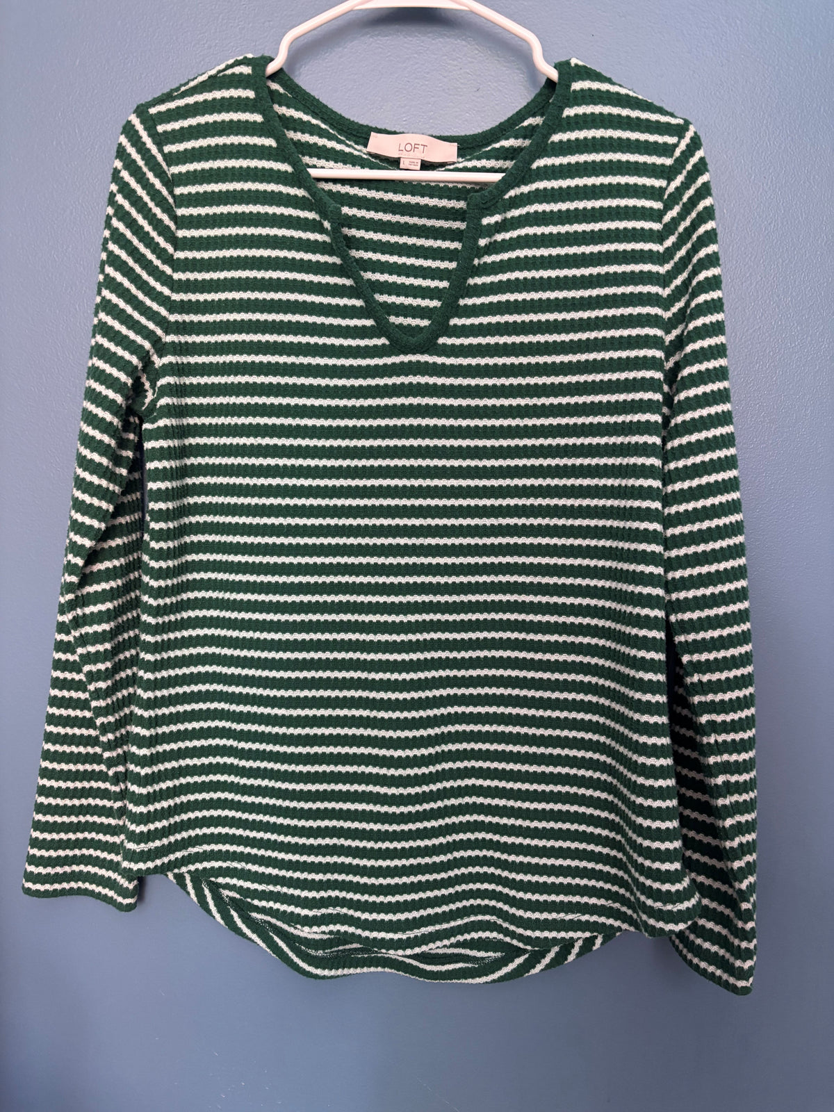 Seller #50 Loft Waffle Knit Shirt, VGUC Size L