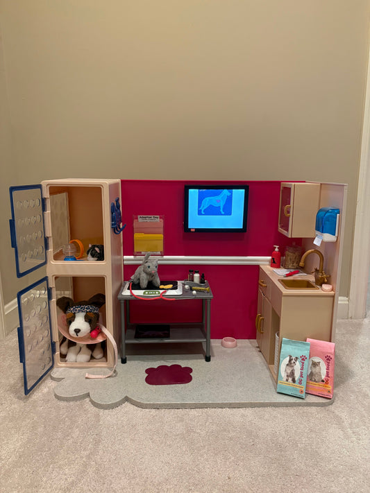 #125 *PPU Only Anderson* Our Generation Doll Vet Set with Pets