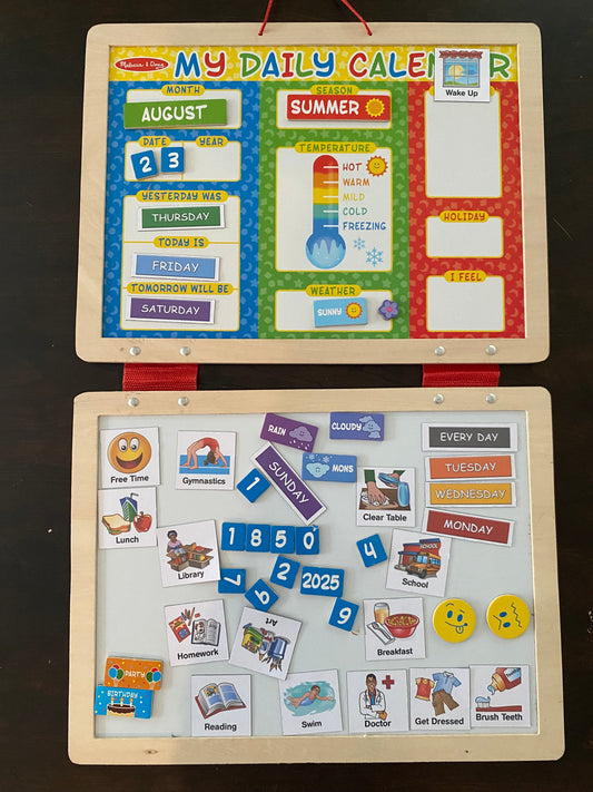 *reduced* #117, Melissa & Doug My Magnetic Calendar, VGUC