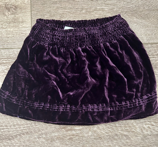 Girls 4/5 Peek Velvet Skirt