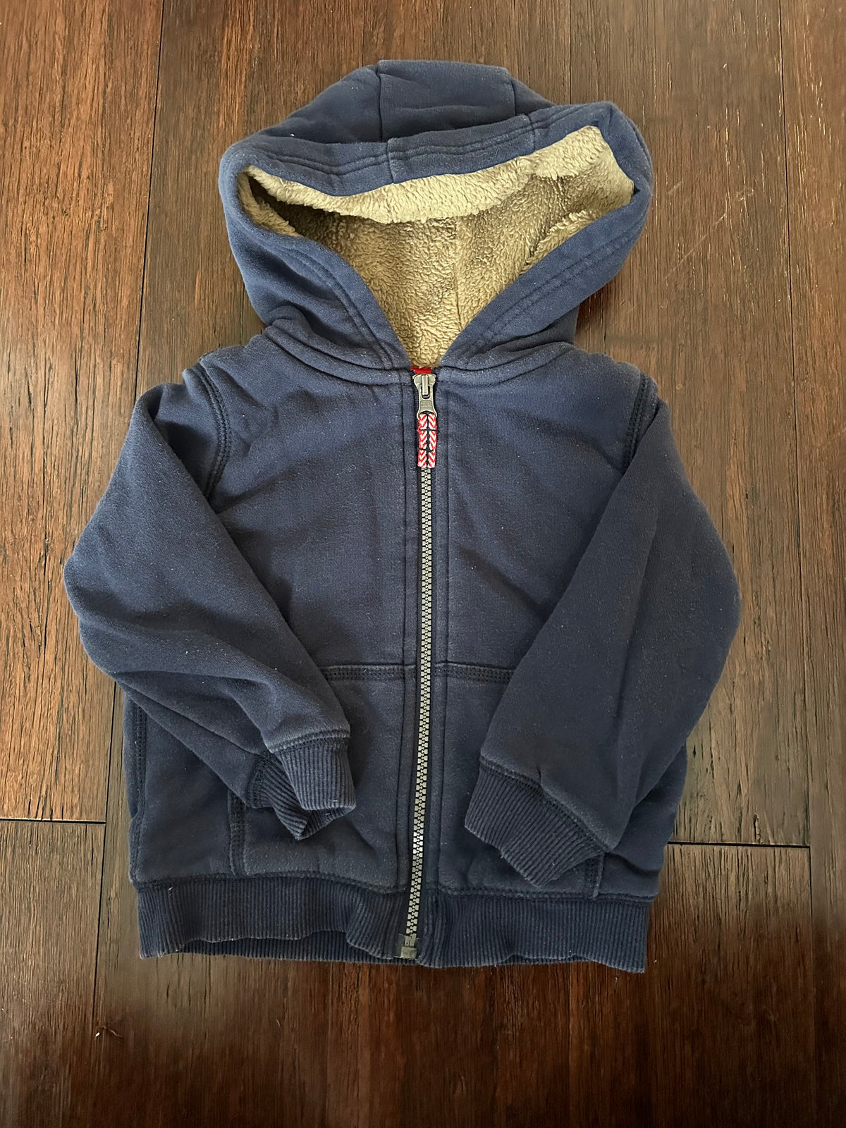 Seller 42, Carter's sherpa lined hoodie, Navy, Boys 24M