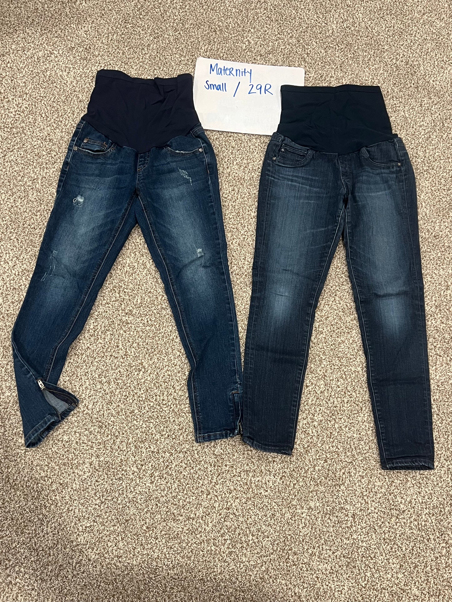 Small / 29R Maternity Jeans set (2), EUC