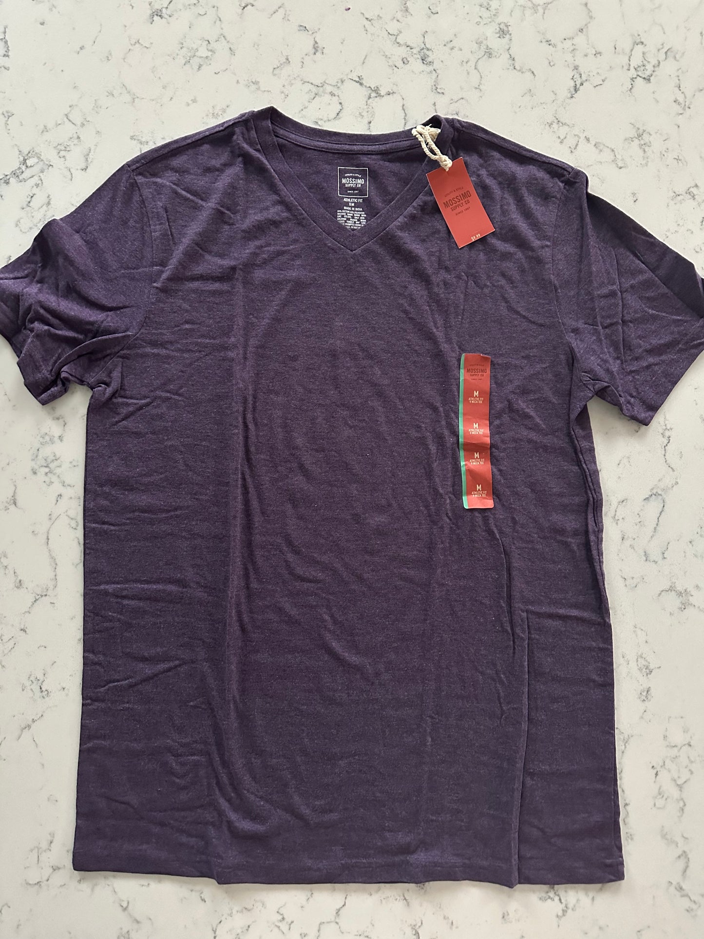 Seller 42, Mossimo Cotton TShirt Athletic Fit, NWT, Purple, Mens Medium