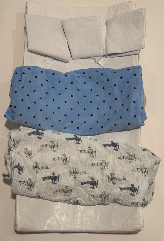 #187 Changing Pad Bundle with 2 Covers and 3 Waterproof Boppy Changing Pad Liners
