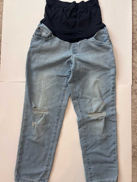 Seller #36 Light Blue Ripped Maternity Jeans Size 8