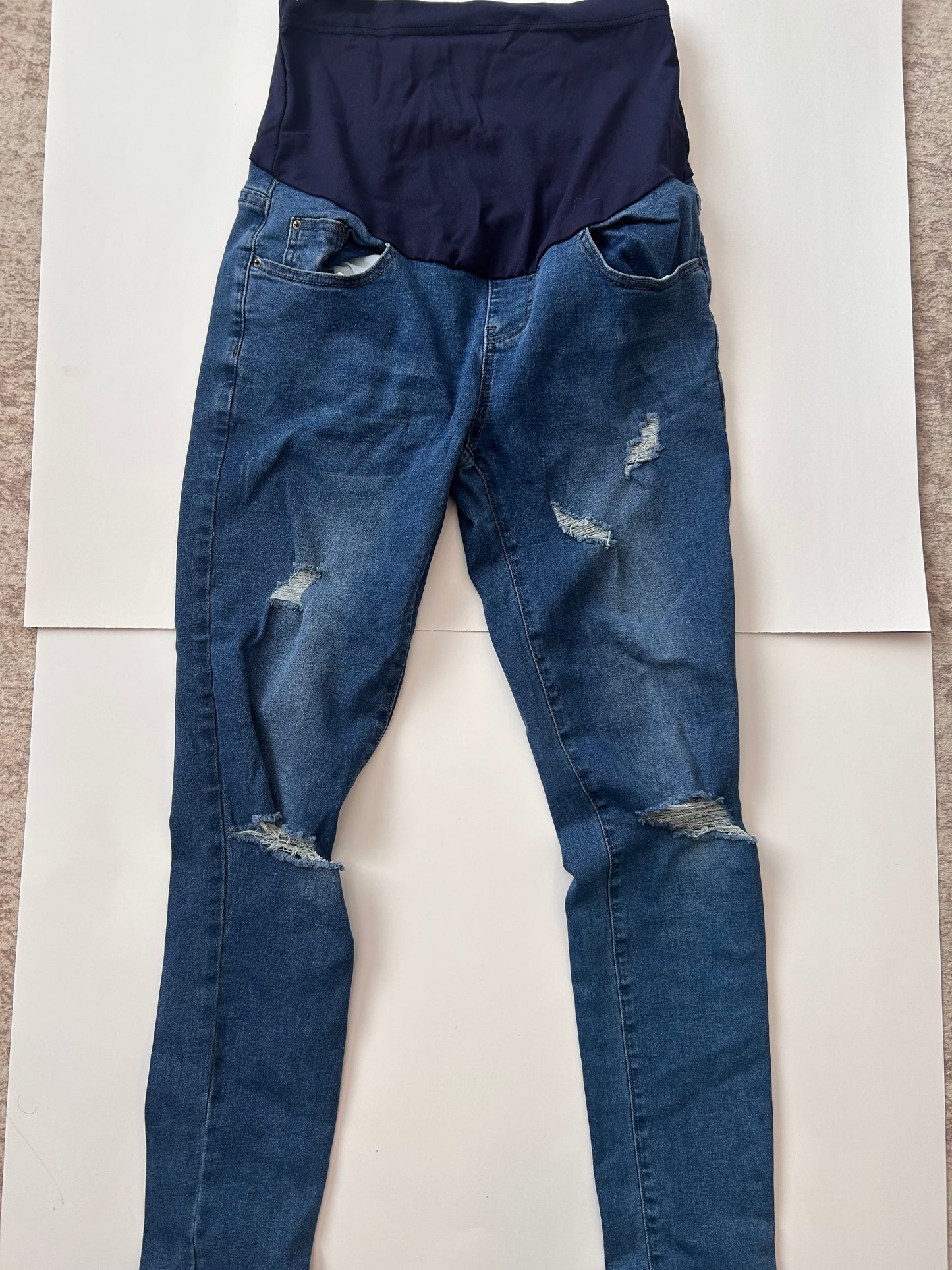 Seller #36 Maternity Dark Blue Ripped Jeans Size M