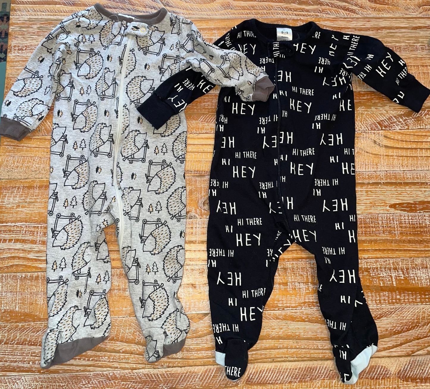 Seller #3 Gerber Boys 3-6 mos Zip up Sleepers (three)