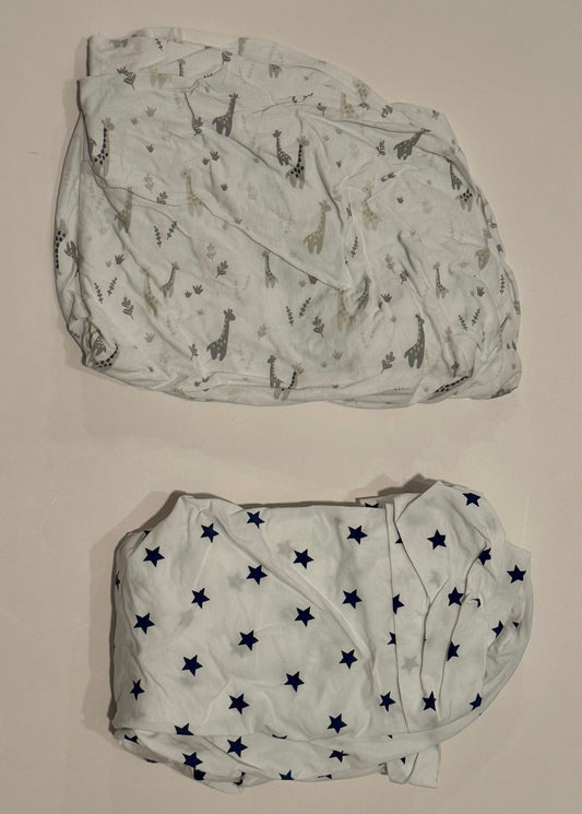 #187 Pottery Barn Kids and Cloud Island Crib Sheets (2)