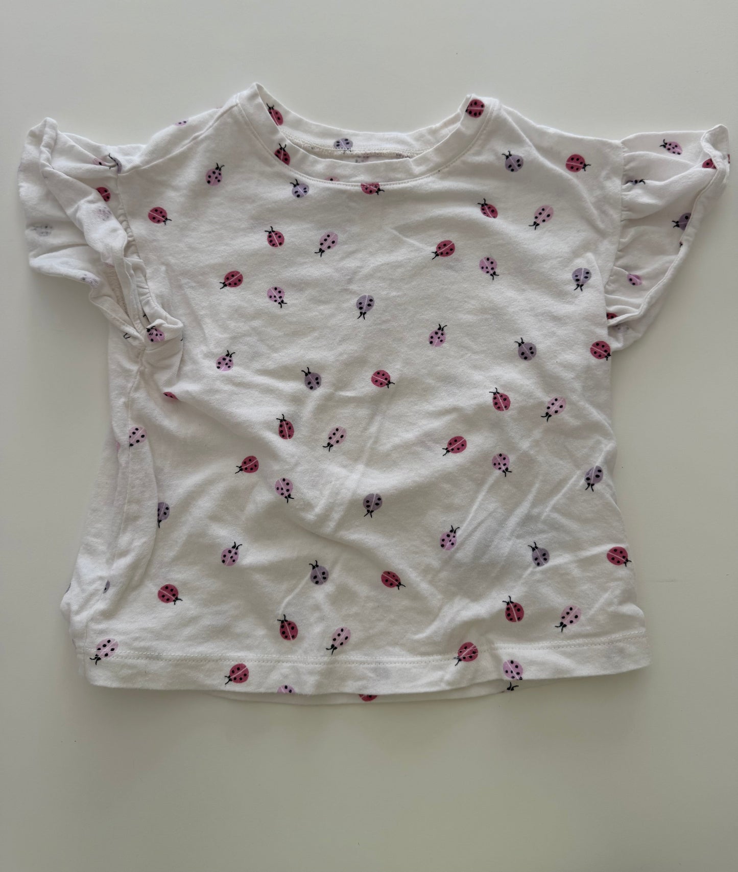 #117, Girls 4T, Gap purple tank top & ladybug tee, VGUC