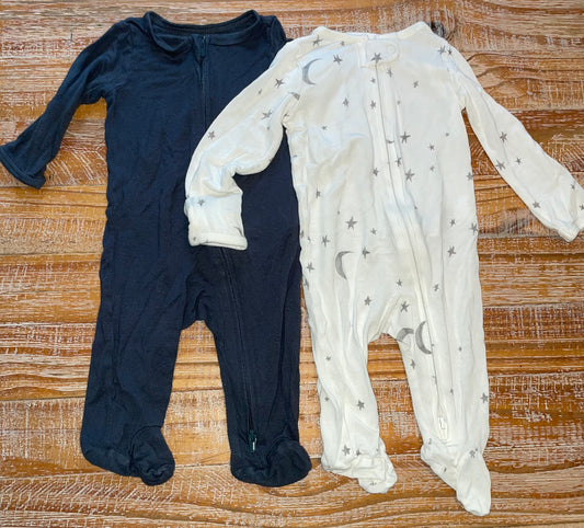 Seller #3 Carter's 3 mos Gender Neutral Bamboo Zip up Sleepers (two)