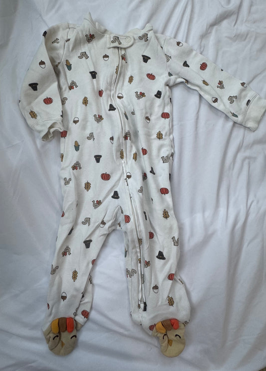 #113 Carters Thanksgiving Sleeper 9 month